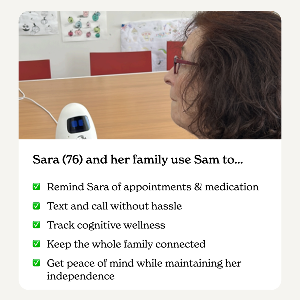 Sam: Senior Smart Assistant