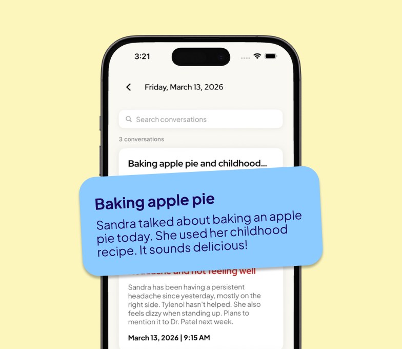 Personalized chat app screen